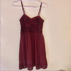 Burgundy Dress